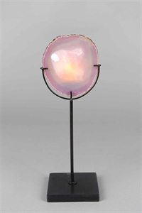 Teelichtfassung, Agate - L10x 10x H32cm, pink Teelichtfassung, Agate - L10x 10x H32cm, pink