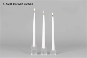 Kerzenständer, Ruffles Ø5x H4cm, glas