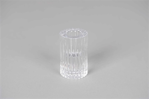 Kerzenständer, Ruffles Ø5x H8cm, glas Kerzenständer, Ruffles Ø5x H8cm, glas