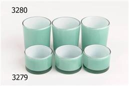 Votiv, Glas - 5x 3cm, türkis Votiv, Glas - 5x 3cm, türkis