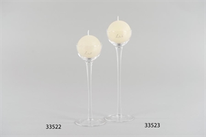 Kerzenständer, Ballboy Ø6-7.5x H20cm, klar