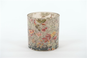 Windlicht, Flowermix Ø15x H15cm, florissant Windlicht, Flowermix Ø15x H15cm, florissant