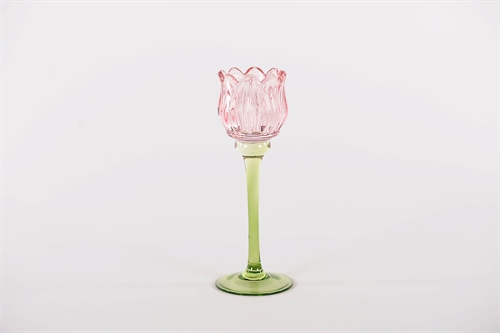 Teelichthalter, Dazzling haze - Ø8x H21.5cm, rosa Teelichthalter, Dazzling haze - Ø8x H21.5cm, rosa