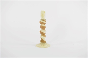 Kerzenständer, Colortwist - Ø11.5x H27cm, beige/white Kerzenständer, Colortwist - Ø11.5x H27cm, beige/white
