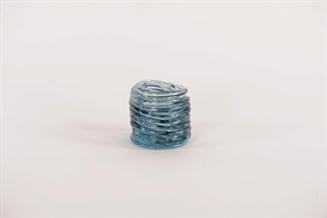 Votiv Windlicht, Swirlette Ø9.5x H9cm,blrau Votiv Windlicht, Swirlette Ø9.5x H9cm,blrau