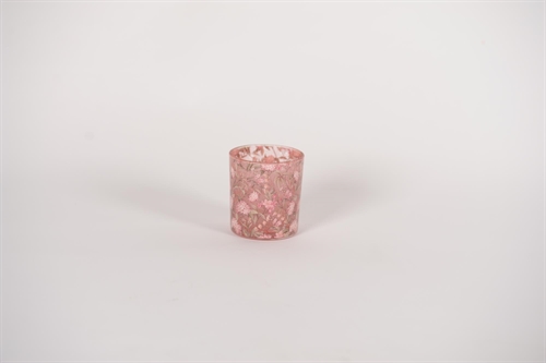 Votiv, Printemps - Ø7.3x H8cm, roses Votiv, Printemps - Ø7.3x H8cm, roses