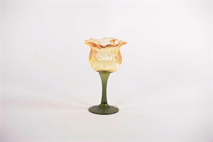 Teelichthalter, Floral light - Ø10x H17.5cm, gelb Teelichthalter, Floral light - Ø10x H17.5cm, gelb