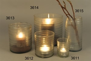 Windlicht, Couche Ø20x H20cm, milchglas Windlicht, Couche Ø20x H20cm, milchglas