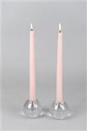 Kerzenständer, kugelförmig - 7.5 x 7cm, klar