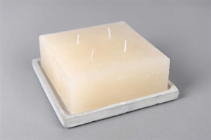 Untersetzer, Zement L16.6x 16.6x H1.5cm, natur Untersetzer, Zement L16.6x 16.6x H1.5cm, natur