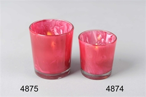 Windlicht, flame of love Ø5.5x H6cm, bourgund Windlicht, flame of love Ø5.5x H6cm, bourgund