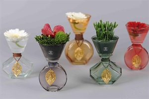 Teelicht, mit Schmuckstück - set/3, rot Teelicht, mit Schmuckstück - set/3, rot