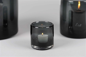 Windlicht, Votiv Tinted Ø8x H8.5cm, grau Windlicht, Votiv Tinted Ø8x H8.5cm, grau