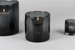 Windlicht, Tinted Ø15x H15cm, grau Windlicht, Tinted Ø15x H15cm, grau