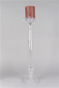 Kerzenständer, Glas Ø18x 63.5cm, klar Kerzenständer, Glas Ø18x 63.5cm, klar