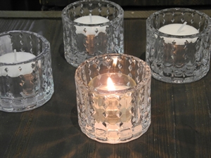 Votiv Windlicht, Glas Lozenge Ø6x H5cm, klar Votiv Windlicht, Glas Lozenge Ø6x H5cm, klar