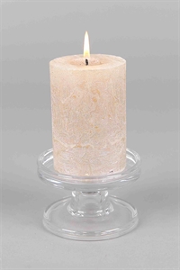Kerzenständer, Circuli - Ø10x H6.5cm, klarglas
