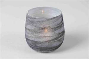 Votiv, Glas Tornadic Ø10x H10cm, grau Votiv, Glas Tornadic Ø10x H10cm, grau