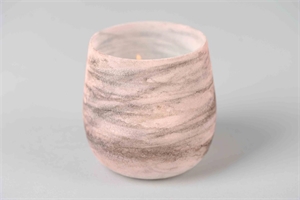 Votiv, Glas Tornadic Ø10x H10cm, pink Votiv, Glas Tornadic Ø10x H10cm, pink