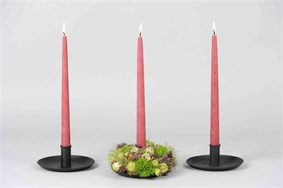 Kerzenständer, metal - rund Ø 15cm, black