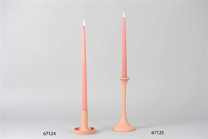 Kerzenständer, Alu Ø10 x H25cm, orange tone