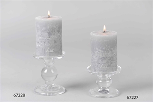 Kerzenständer, auf Fuss Olleke Ø9x H10.5cm, klarglas