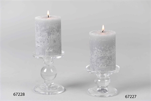 Kerzenständer, auf Fuss Olleke Ø9x H10.5cm, klarglas Kerzenständer, auf Fuss Olleke Ø9x H10.5cm, klarglas