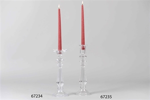 Kerzenständer, King Ø10x H19.5cm, klarglas