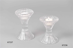 Kerzenständer, Ø10x H16cm, klarglas* Kerzenständer, Ø10x H16cm, klarglas*