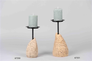 Kerzenständer, Bambusa Ø11x H23cm, natur