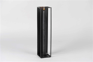 Kerzenständer, L8x 8x H35cm, black