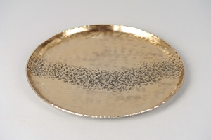 Alu-Rundschale, Vivid vintage Ø35x H2cm, gold Alu-Rundschale, Vivid vintage Ø35x H2cm, gold