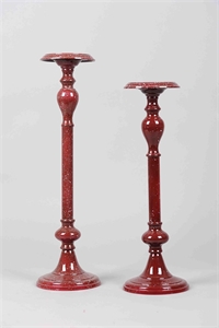 Kerzenständer, Spruzzi Set/2 - H49/56cm, borgogna