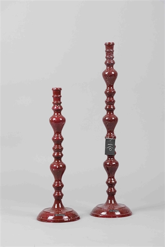 Kerzenständer, Spruzzi Set/2 - H46/ 60cm, borgogna