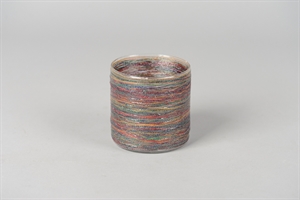 Windlicht, Drato Ø10x H10cm, bunta Windlicht, Drato Ø10x H10cm, bunta