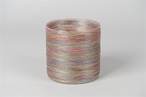 Windlicht, Drato Ø15x H15cm, bunta Windlicht, Drato Ø15x H15cm, bunta