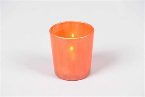 Votiv, émaillé Ø7x H7.5cm, korallenrot Votiv, émaillé Ø7x H7.5cm, korallenrot