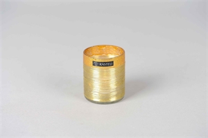 Windlicht, Votiv Bobine Ø7x H8cm, dorée* Windlicht, Votiv Bobine Ø7x H8cm, dorée*