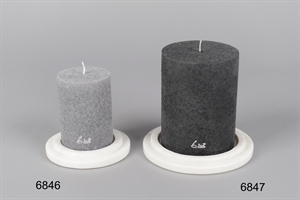 Untersetzer, Marmor Ø12x 2cm, weiss Untersetzer, Marmor Ø12x 2cm, weiss