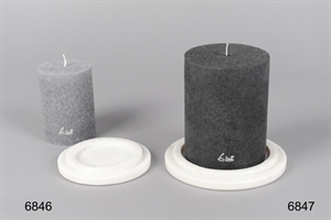 Untersetzer, Marmor Ø15x 2cm, weiss Untersetzer, Marmor Ø15x 2cm, weiss