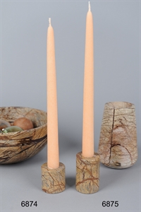 Kerzenständer, Marmor Ø5x 5cm, ocker