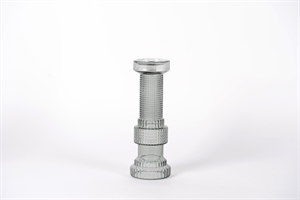 Kerzenständer, Glas Qube Ø12x H34cm, grey Kerzenständer, Glas Qube Ø12x H34cm, grey