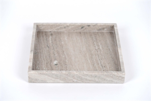 Schale, Marmor L30x 30x H3,5cm, natur Schale, Marmor L30x 30x H3,5cm, natur