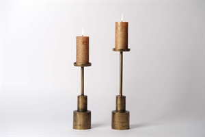 Kerzenständer, Metall Ø10x H43cm, messing antique