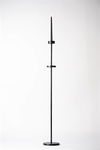 Kerzenständer, Metall Ø19x H117cm, black iron* Kerzenständer, Metall Ø19x H117cm, black iron*