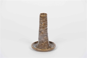 Kerzenständer, Keramik Kojot Ø10x H15cm, braun