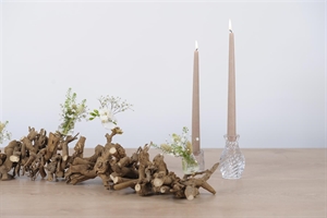 Kerzenständer, Glas Twizzler Ø7x H12cm, klar Kerzenständer, Glas Twizzler Ø7x H12cm, klar