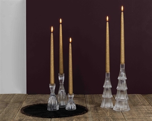 Kerzenständer, Dame Ø6.5x H9cm, glas