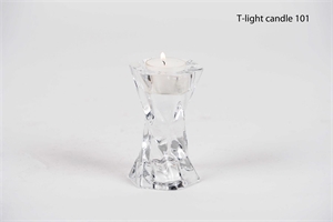 Kerzenständer, Spiral L6.2x 5.5x H8.8cm, glas