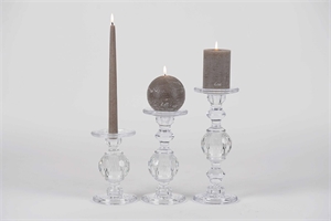 Kerzenständer, Nid dabeille Ø11.5x H30cm, glas